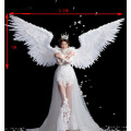 White Angel Feather wings halloween costume photography model t-stage show wedding wing costume prop party costplay decoration