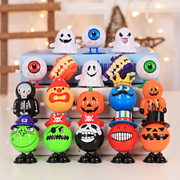 Popular Christmas Classic Clockwork Toys Eyeball Ghost Skull Pumpkin Man Kids Gift Party Toys Wind Up Vintage Toys Baby Boy