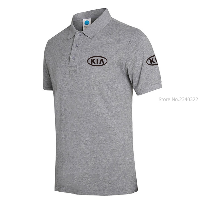 New Woman Men's Polo Shirt For Men KIA Polo shirt Men Cotton Short Sleeve shirt clothes jerseys