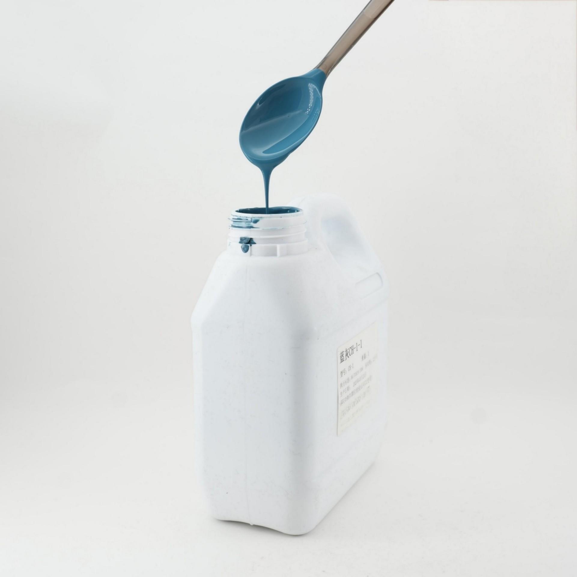 blue concrete floor paint