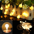 10M/20M/30M LED Ball String Lights 110V/220V Christmas Fairy Garland Outdoor Waterproof For Holiday Party Garden Home Decor Lamp