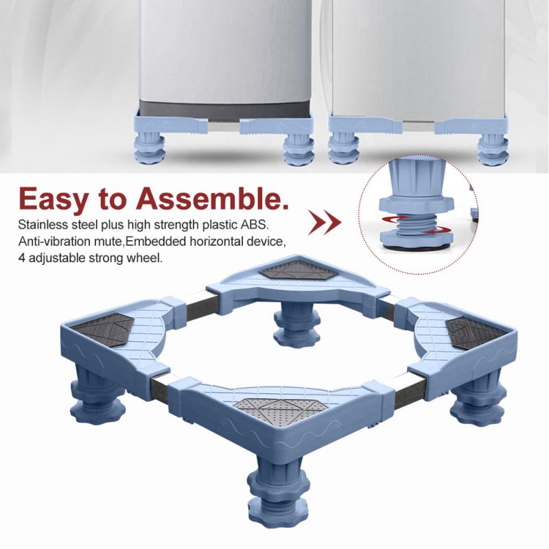 Assemble Movable Anti-slip Base Set Accessories Universal Washing Machine With Wheel Adjustable Multi-functional Refrigerator