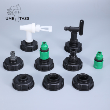 S60*6 IBC tank adapter plastic Garden Tap Valve Irrigation Connector water tank fittings Durable