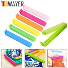 10Pcs/lot Bag Clips Portable New Kitchen Storage Food Snack Seal Sealing Bag Clips Sealer Clamp Plastic Tool Kitchen Accessories