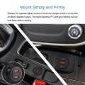 Dual USB Charger Socket Waterproof Power Outlet 4.2A LED Display for Car Boat Marine Motorcycle ATV RV Campers Tractor Z2