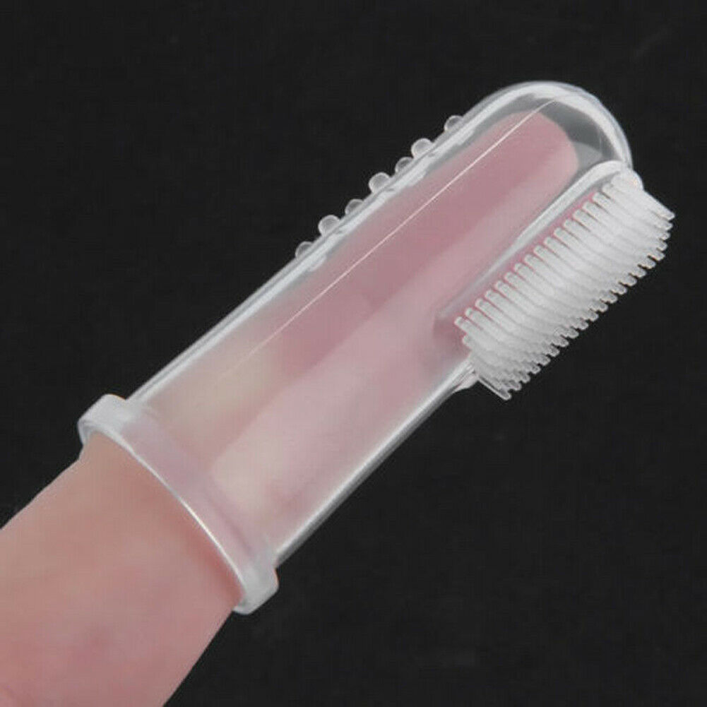 2019 Baby Accessories Newborn Toddler Baby Convenient Durable Portable Toothbrush With Case 1PCS Set Finger Train Toothbrush