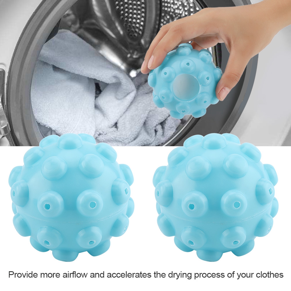 2Pcs EcoFriendly Reusable Dryer Ball Replace Laundry Washer Fabric Softener Wrinkle Releasing Dryer Ball In Laundry Balls Discs