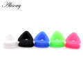 Alisouy 2pcs Triangle Soft Silicone Ear Plugs Flesh Ear Tunnels Ear Gauges Ear Expanders 4-20mm Mix Colors Body Piercing Jewelry
