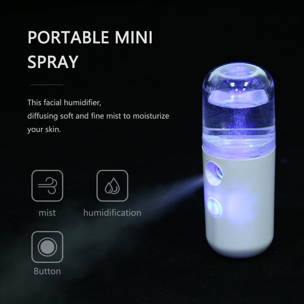 30ml nano mist sprayer portable face steamer usb nebulizer facial vaporizer humidifier face hydrating women beauty skin care New