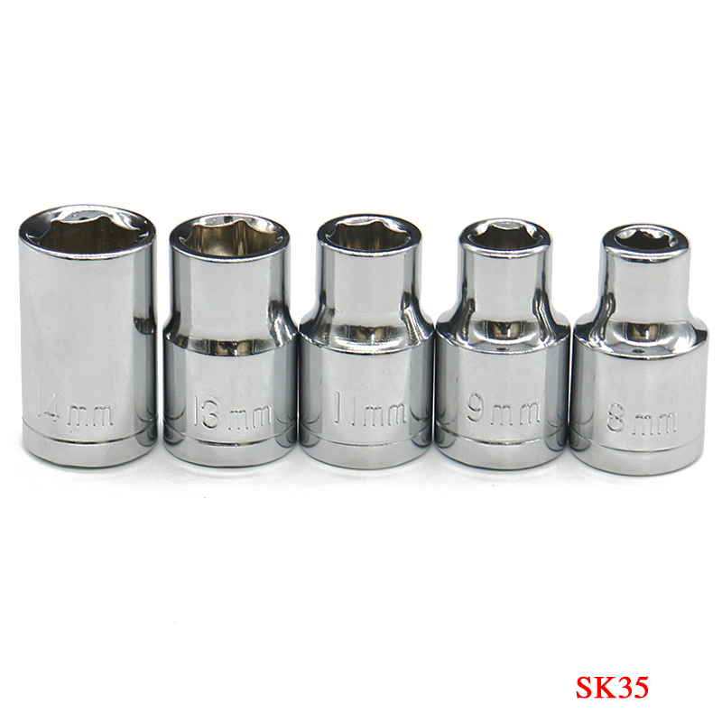 1pcs 1/2 inch Drive 8mm 9mm 11mm 13mm 14mm Hexagon Socket Wrench Head Allen Spanner Head For Bolt Nut Removing Auto Repair