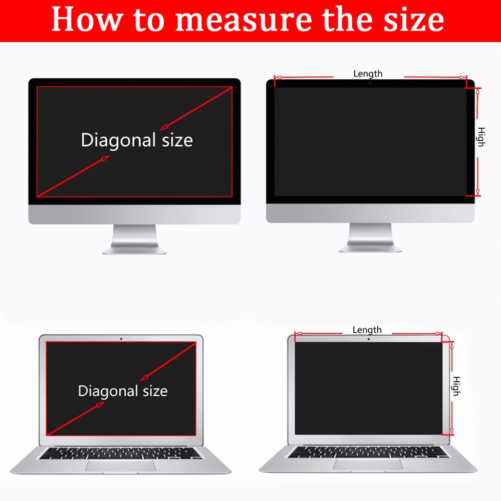 21.5 inch (476mm*267mm) Privacy Filter LCD Screen Protective film For 16:9 Widescreen Computer iMAC Laptop Notebook PC Monitors