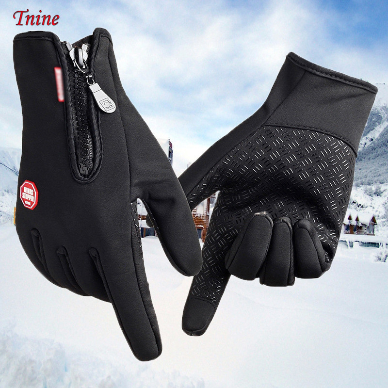 Dropshipping Winter Women Men Ski Gloves Touch Screen Gloves Outdoor Sport Snowboard Gloves Motorcycle Riding Snow Skiing Gloves