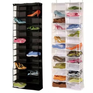 26 Nonwoven Shoes Organizer bag Storage bags Hook Waterproof PVC Shoes rack Bathroom debris Shelf Wardrobe underwear storage bag