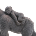 Realistic Female Gorilla with Baby Wild Animal Figurine Model Kids Toy Gift