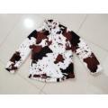 cow RTS cowhide print white black brown print KIDS SHERPA fleece pullovers boys&girls jackets coats