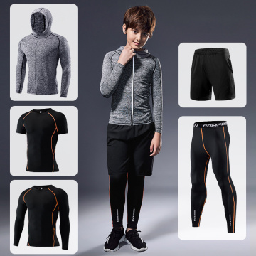 Children Tracksuit Compression Sports Suit Gym Fitness Clothes Boys Running Jogging Sport Wear Training Exercise Tight Dry Fit