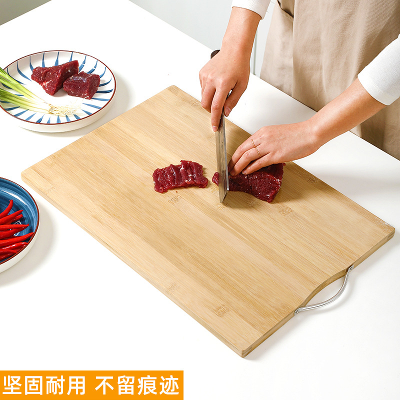 Solid Wood Anti-Cracking Cutting Board Kitchen Nanzhu Thickened Multi-Functional Anti-Mildew Fruit