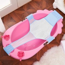 Foldable Baby Bath Tub Newborn Infants Bathing Seat Support Mat Shower Safety Mesh Hammock Bath Pad Bathtubs Portable Chair