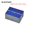 SUNYIMA 100PCS 0.5V 0.35W Solar Cells 52*39mm Mini Solar Panels Sunpower Solar Cell Module DIY Battery Charger for Solar Toy