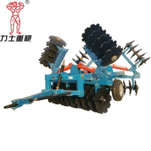 Hydraulic folding heavy-duty disc harrow