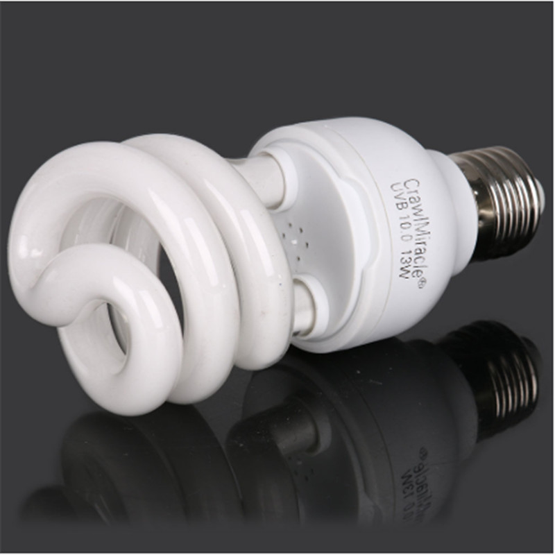 Newly Hot 5.0 10.0 UVB 13W Reptile Light Bulb UV Glow Lamp for Vivarium Terrarium Tortoise ES-E27 Energy saving lamps