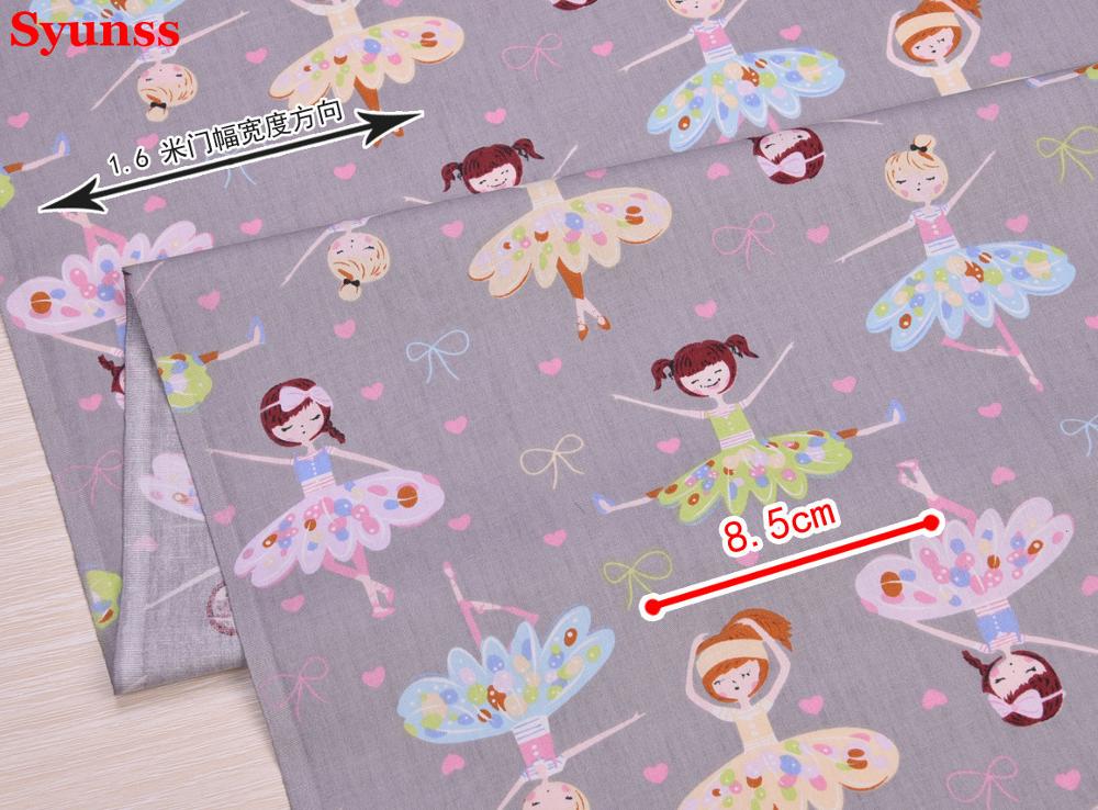 Syunss Princess 100% Cotton Fabric Diy Patchwork Cloth For Quilting Baby Cribs Cushions Girl Dress Toy Sewing Tissus Material