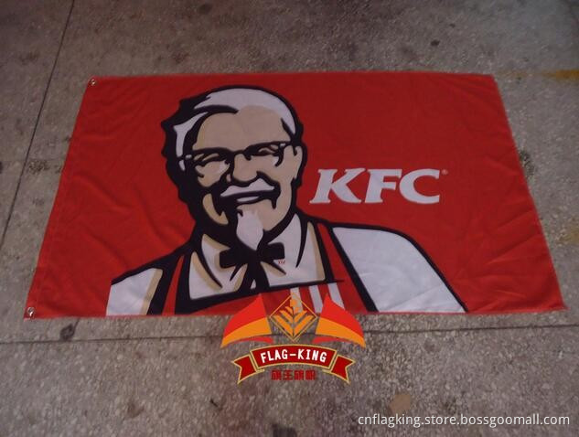 KFC flag 90*150CM 100% polyster KFC banner