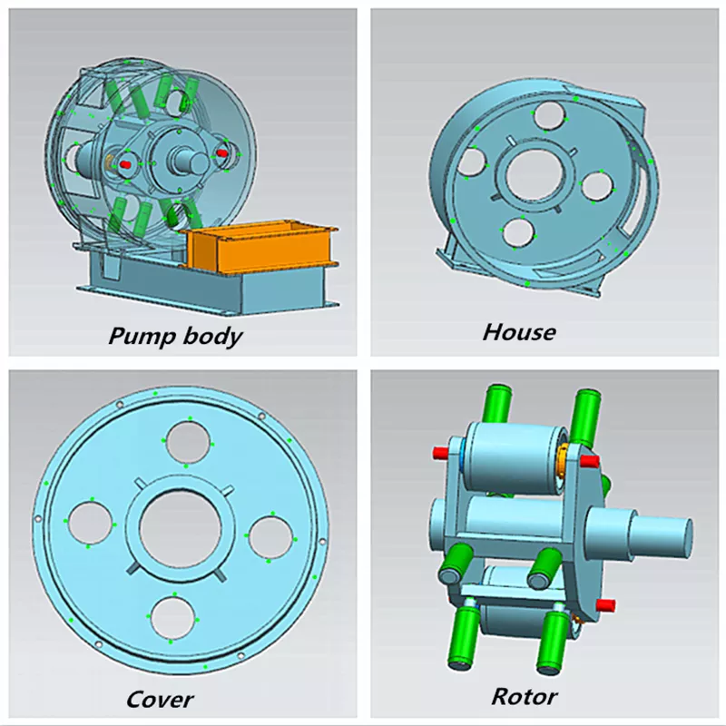 High Quality Squeeze Industrial Hose Pump Peristaltic Pump for Concrete peristaltic hose pump