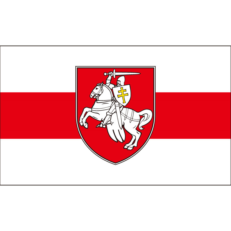 Belarus White Knight Pagonya Flag 60x90cm Knight's Day Decoration Banner Flag Accessories