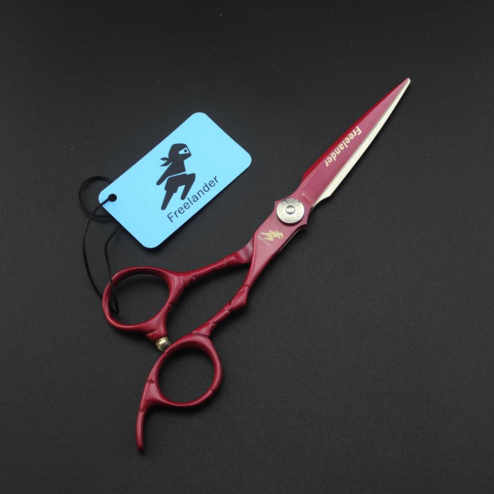 6 inch Cutting Thinning Styling Tool Hair Scissors Red crocodile handle Salon Hairdressing Shears Professional barber Scissors