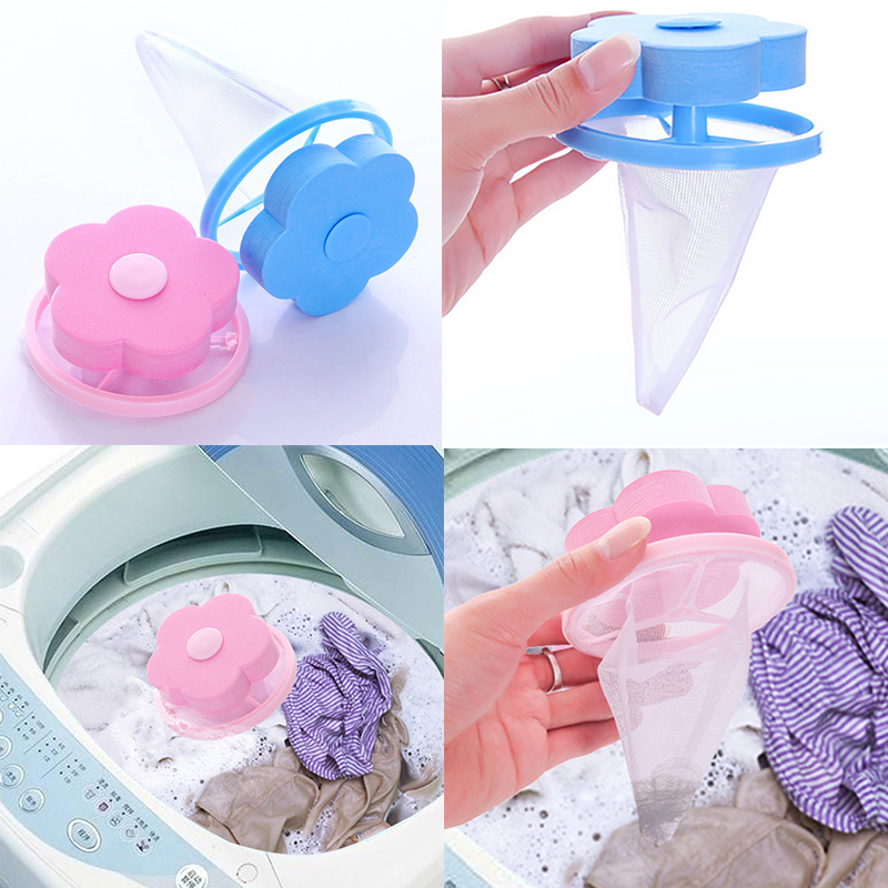 1 PC Hair Removal Catcher Filter Mesh Pouch Cleaning Balls Bag Dirty Fiber Collector Washing Machine Filter Laundry Balls Discs