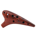 12 Hole Resin plastic Ocarina Flute Smoked Burn Submarine Style Musical Instrument with Music Score for Beginner