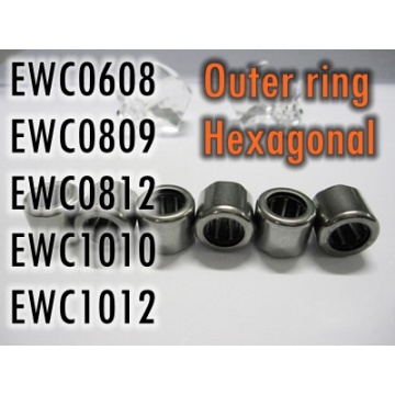 10PCS/LOT One Way Needle Bearing EWC0608 EWC0809 EWC0812 EWC1010 EWC101 ( Outer ring: Octagon Hexagonal ) Fishing gear Bearing