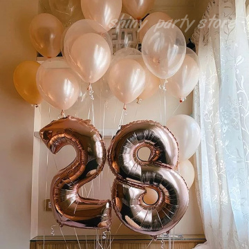 10 Inch 12 Inch Pearl Helium Balloons Rose Gold White Purple Round Balloon Baby Shower Birthday Party Wedding Decor Supplies