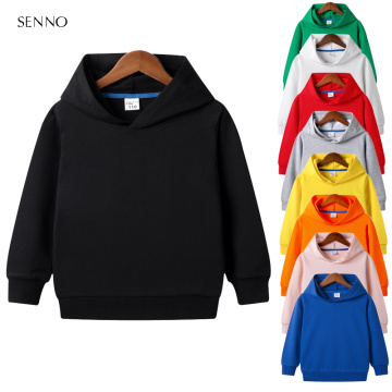 9 Colors Autumn Early Winter Coat Toddler Baby Kids Boys Girls Clothes Hooded Solid Plain Hoodie Sweatshirt Tops 2020 New