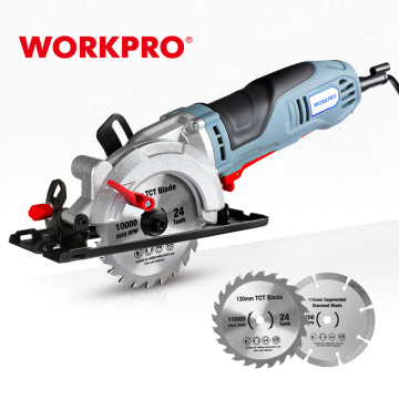 WORKPRO Electric Mini Circular Saw 710W Multifunctional Electric Saw With TCT Blade and Diamond Blade Sawing Machine Power Tools