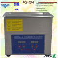 hot sale AC110V/220V 120W digital ultrasonic cleaner 3L PS-20A 40KHz with free basket for small parts bath