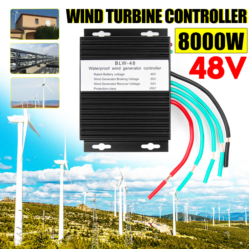 8000W DC 12V/24V/48V Wind Turbines Generator Charge Controller Waterproof Battery Charge Controller Regulator