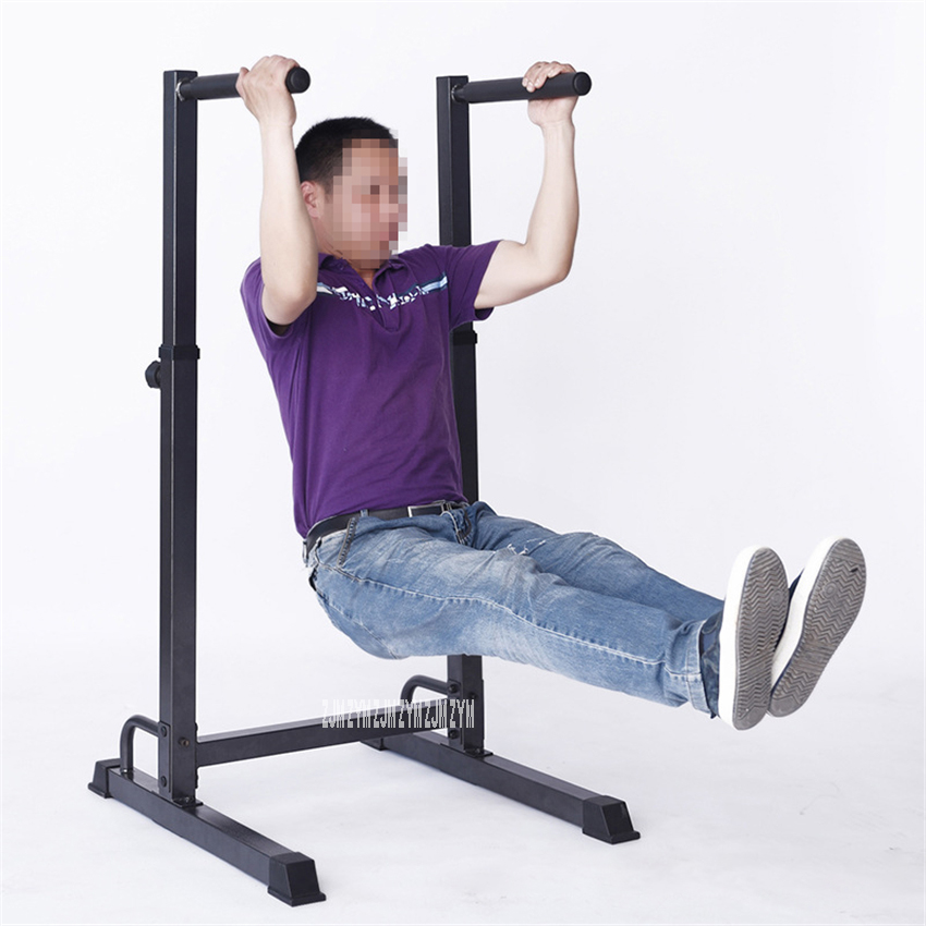 CH-7024 Single Parallel Bars Multifunctional Arm Dipping Stand Station Indoor Pull Up Bar Steel 8-Gear Adjustable Horizontal Bar