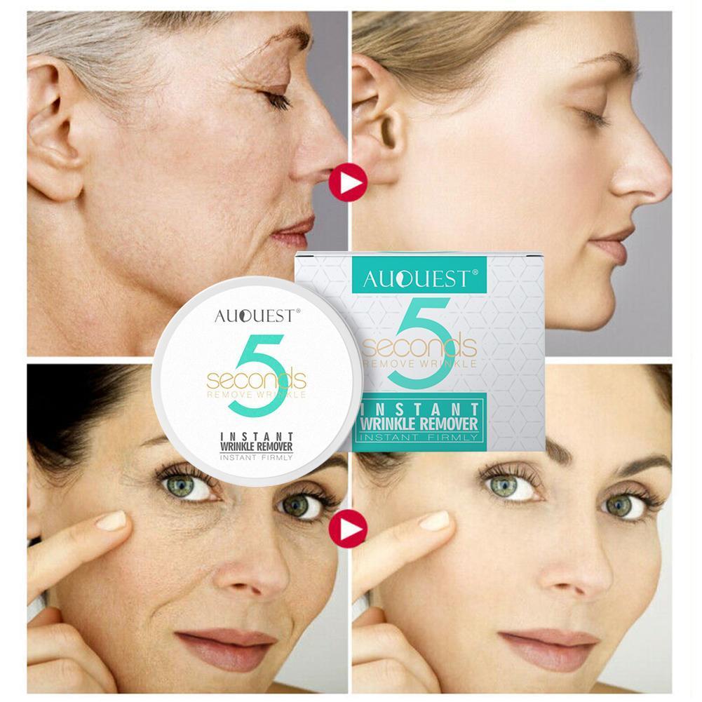 Auquest 5 Seconds Wrinkle Remover Cream Anti Aging Face Care Moisture Remove Daily Firm Cream Makeup Eyes Puffy Lifting Ski C7G5