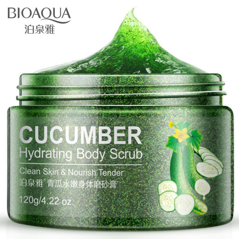 BIOAQUA Natural Organic Body Scrub Exfoliator Exfoliating Cream Moisturizing Whitening Peeling Bath Cream 120g