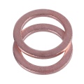 20 pcs Copper Washer Gasket Nut and Bolt Set Flat Ring Seal Assortment Kit 10mm x 14mm x 1mm copper washer