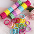 Kids Small Hair Tie Baby Girl Children Headbands Colorful Elastic Hair Bands Nylon Scrunchie Hair Rope 100pcs Hair Accessories
