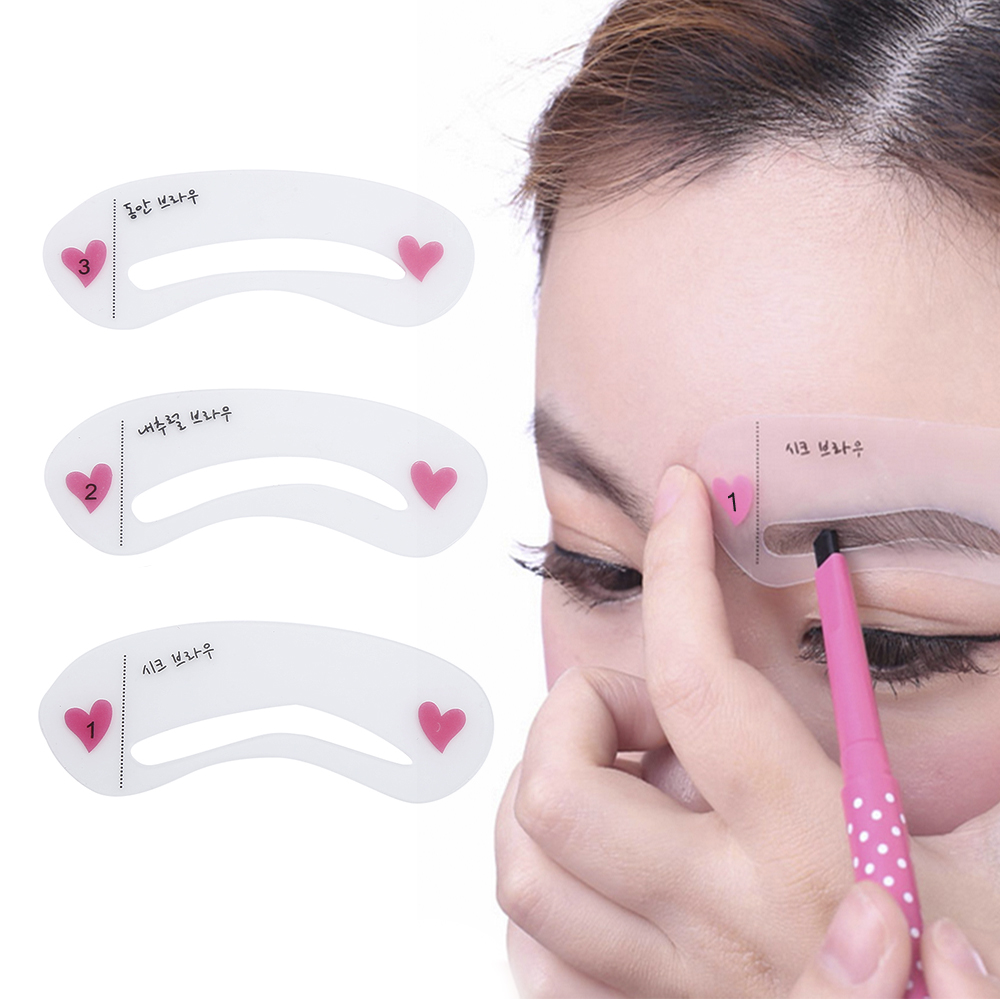 Reusable Eyebrow Stencil Set Eye Brow Drawing Guide Styling Shaping Tools Grooming Paper Model Easy Makeup Beauty Kit New Hot