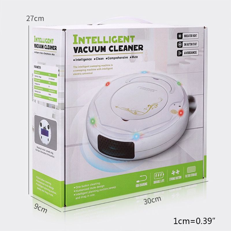 Multifunctional Intelligent Automatic Smart Robotic Rechargeable Dry Sweep Home Sweep Robot cute vacuum cleaner machine 3.7V 3W
