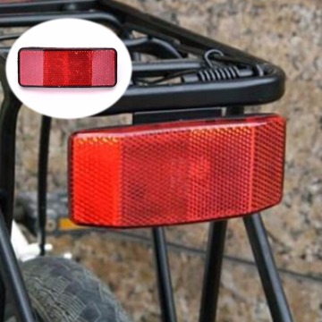 Bicycle Rack Tail Safety Caution Warning Reflector Disc Panier Rear Reflective Highly reflect light Outdoor Cycling