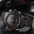 NAVIFORCE Watches Men`s LED Digital Analog Military Sport Quartz Wrist watch Male Steel strap waterproof Clock Relogio Masculino
