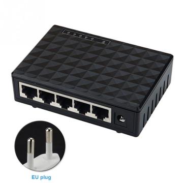 10/100 Gigabit Ethernet Gigabit Mini Hub 5-Port Desktop Adapter Network Exchange Switch LAN up to 1000 megabits/second