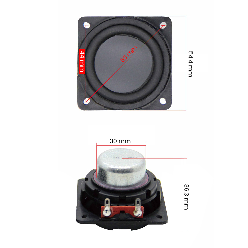 AIYIMA 2Pcs 2 Inch Bass Audio Apeaker Driver 53mm 4 Ohm 15W Multimedia Woofer Loudspeaker Mini Sound Amplifier Music Speaker