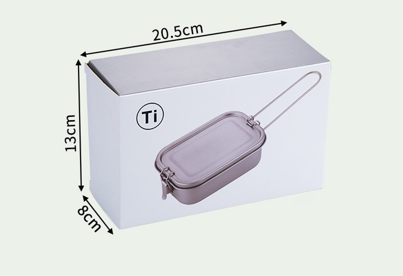 Outdoor Pure Titanium Portable Seal Lunch Box